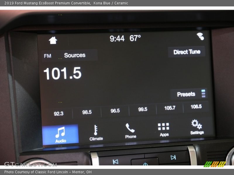 Kona Blue / Ceramic 2019 Ford Mustang EcoBoost Premium Convertible