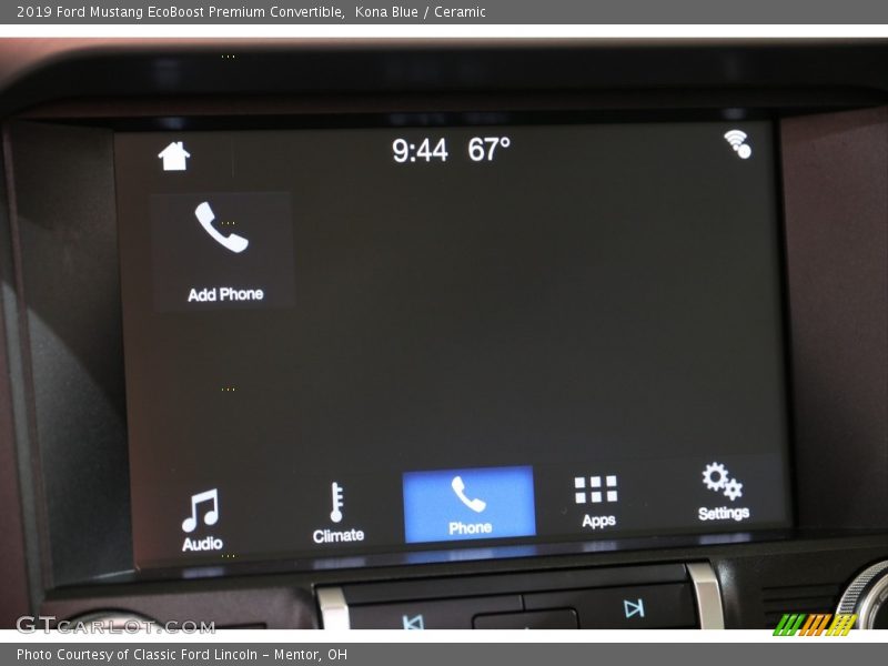 Kona Blue / Ceramic 2019 Ford Mustang EcoBoost Premium Convertible