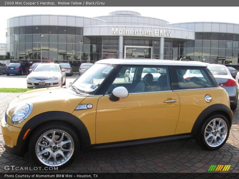 Mellow Yellow / Black/Grey 2009 Mini Cooper S Hardtop