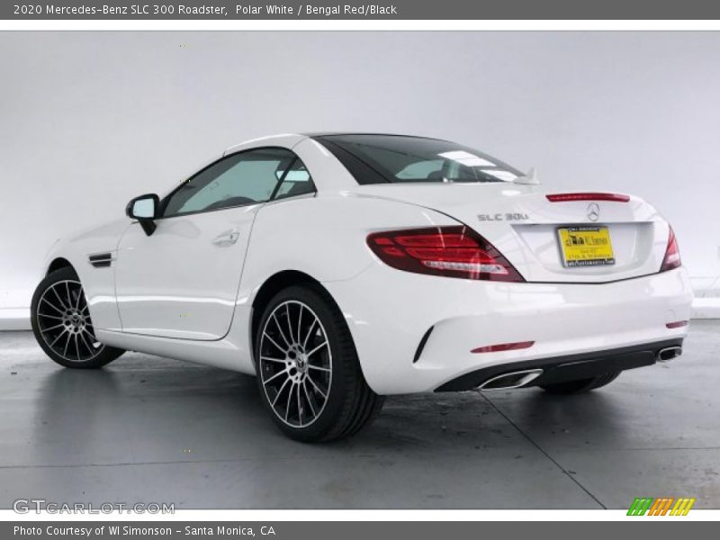 Polar White / Bengal Red/Black 2020 Mercedes-Benz SLC 300 Roadster