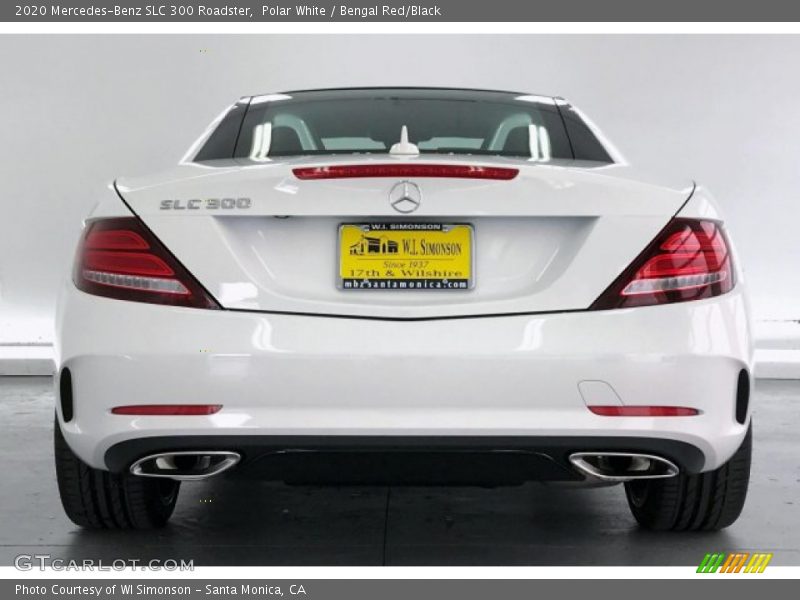Polar White / Bengal Red/Black 2020 Mercedes-Benz SLC 300 Roadster