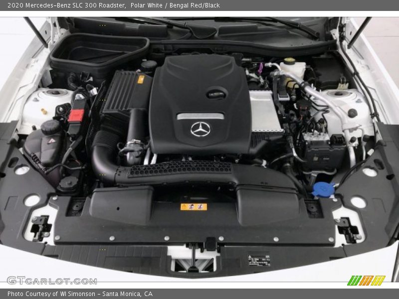Polar White / Bengal Red/Black 2020 Mercedes-Benz SLC 300 Roadster