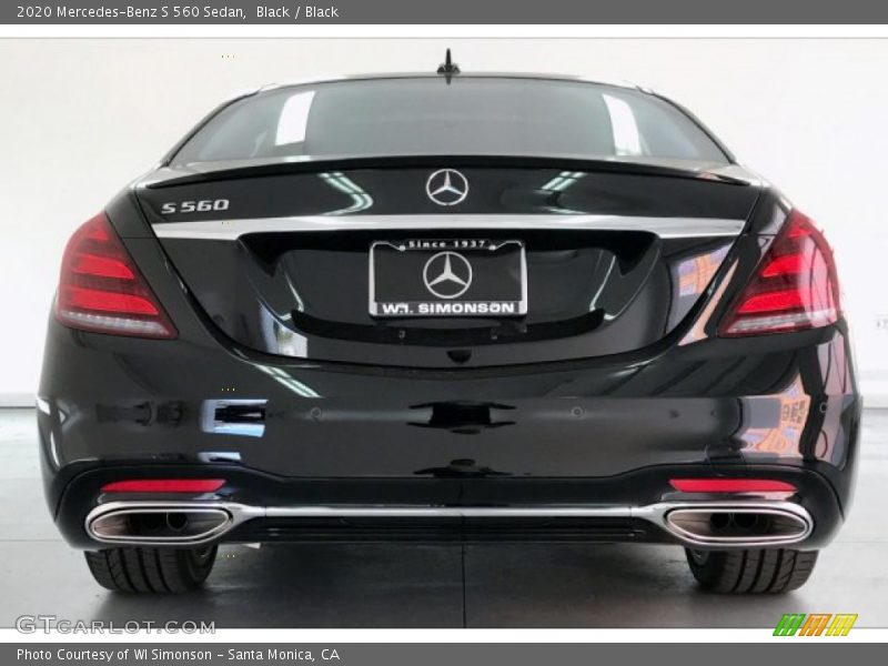 Black / Black 2020 Mercedes-Benz S 560 Sedan