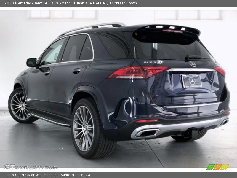 Lunar Blue Metallic / Espresso Brown 2020 Mercedes-Benz GLE 350 4Matic