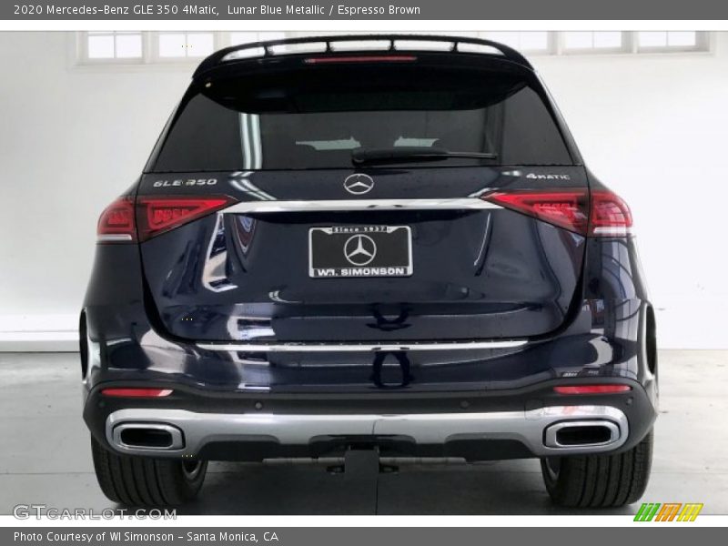Lunar Blue Metallic / Espresso Brown 2020 Mercedes-Benz GLE 350 4Matic