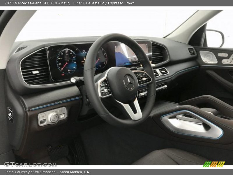 Lunar Blue Metallic / Espresso Brown 2020 Mercedes-Benz GLE 350 4Matic