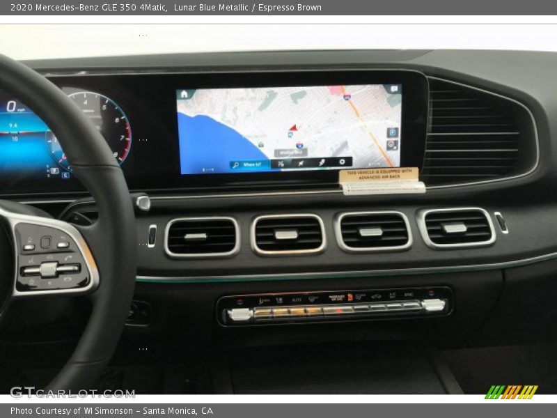 Lunar Blue Metallic / Espresso Brown 2020 Mercedes-Benz GLE 350 4Matic