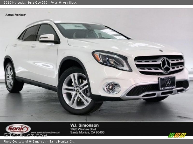 Polar White / Black 2020 Mercedes-Benz GLA 250