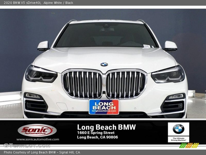 Alpine White / Black 2020 BMW X5 sDrive40i