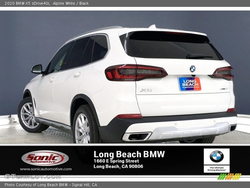 Alpine White / Black 2020 BMW X5 sDrive40i