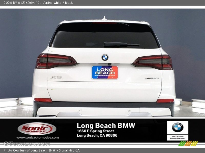 Alpine White / Black 2020 BMW X5 sDrive40i