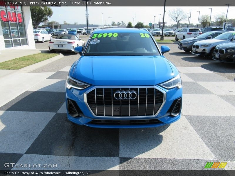 Turbo Blue / Rotor Gray 2020 Audi Q3 Premium Plus quattro