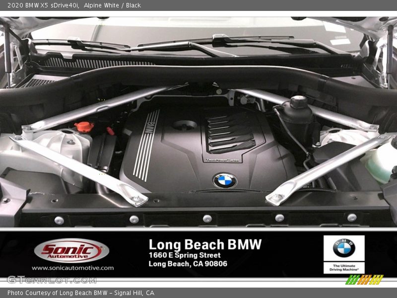 Alpine White / Black 2020 BMW X5 sDrive40i