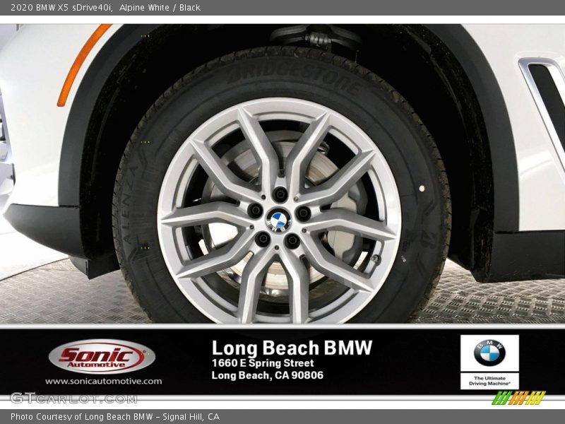 Alpine White / Black 2020 BMW X5 sDrive40i
