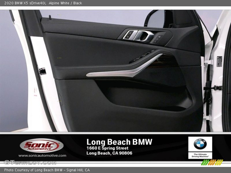 Alpine White / Black 2020 BMW X5 sDrive40i