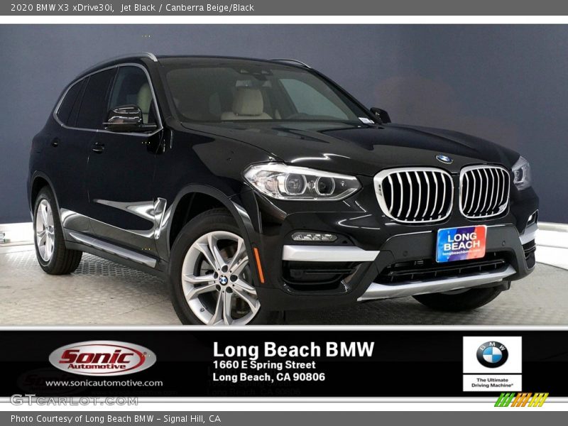 Jet Black / Canberra Beige/Black 2020 BMW X3 xDrive30i