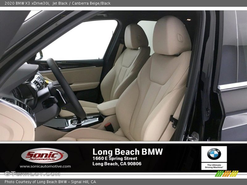 Jet Black / Canberra Beige/Black 2020 BMW X3 xDrive30i