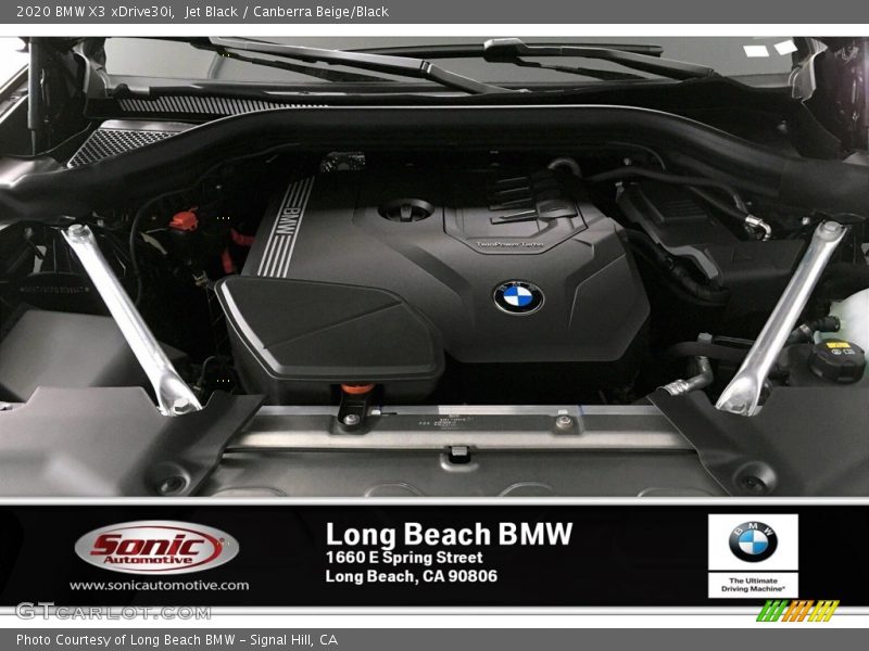 Jet Black / Canberra Beige/Black 2020 BMW X3 xDrive30i