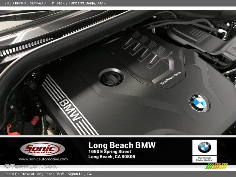 Jet Black / Canberra Beige/Black 2020 BMW X3 xDrive30i