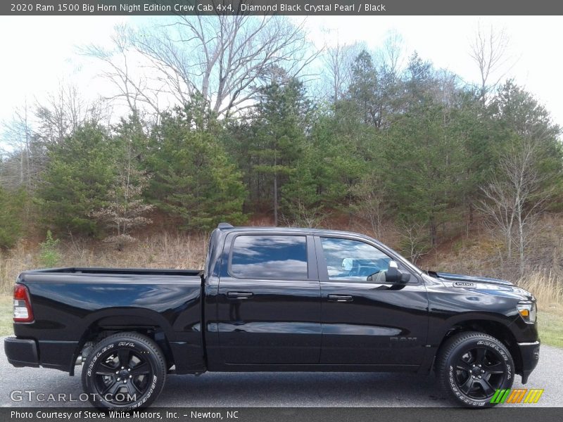 Diamond Black Crystal Pearl / Black 2020 Ram 1500 Big Horn Night Edition Crew Cab 4x4