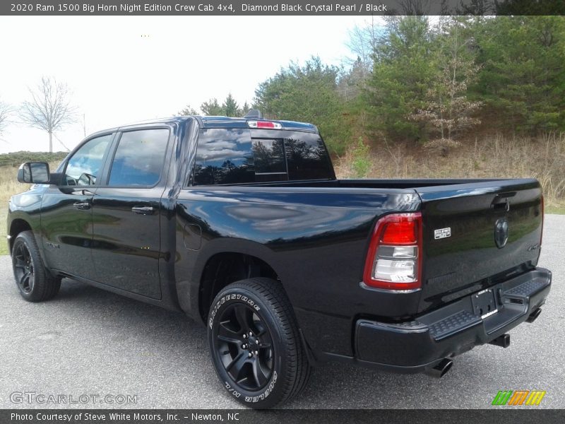 Diamond Black Crystal Pearl / Black 2020 Ram 1500 Big Horn Night Edition Crew Cab 4x4