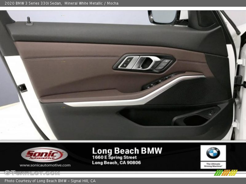 Mineral White Metallic / Mocha 2020 BMW 3 Series 330i Sedan