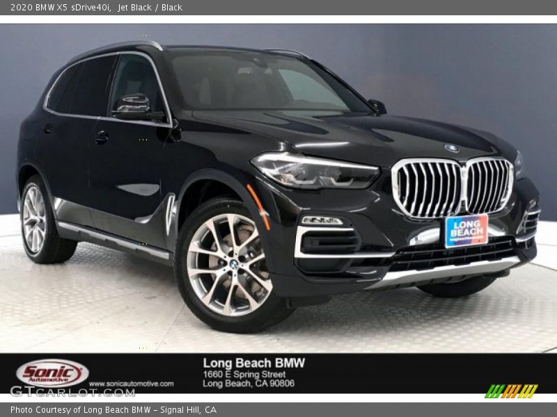 Jet Black / Black 2020 BMW X5 sDrive40i
