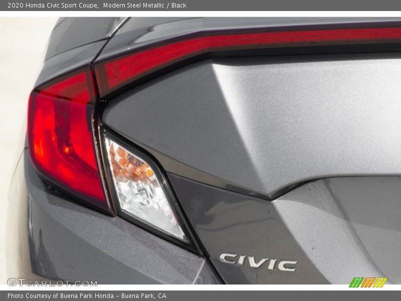 Modern Steel Metallic / Black 2020 Honda Civic Sport Coupe