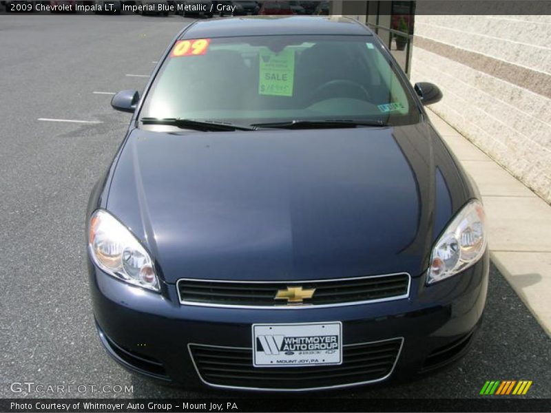 Imperial Blue Metallic / Gray 2009 Chevrolet Impala LT