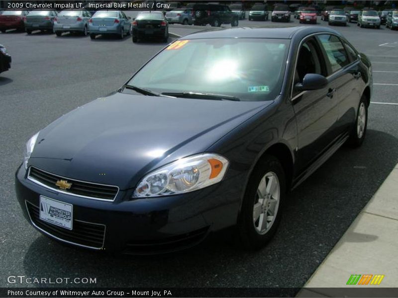 Imperial Blue Metallic / Gray 2009 Chevrolet Impala LT