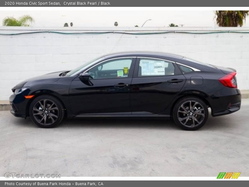 Crystal Black Pearl / Black 2020 Honda Civic Sport Sedan