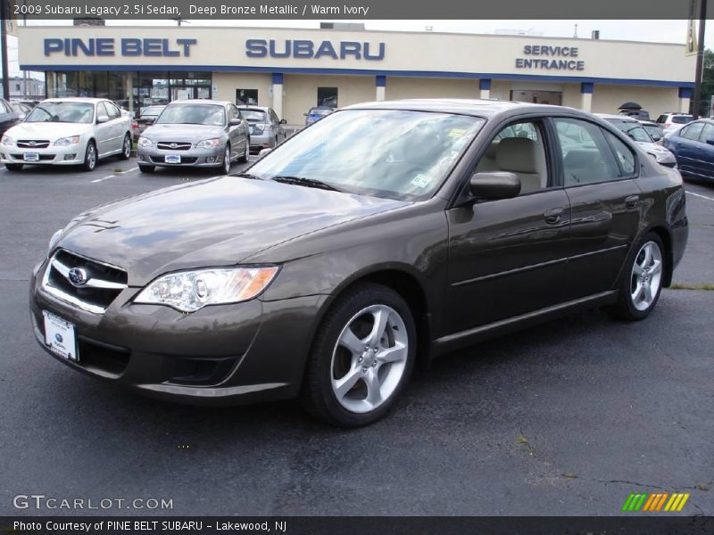 Deep Bronze Metallic / Warm Ivory 2009 Subaru Legacy 2.5i Sedan