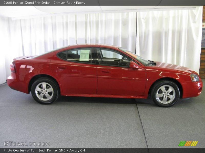 Crimson Red / Ebony 2008 Pontiac Grand Prix Sedan