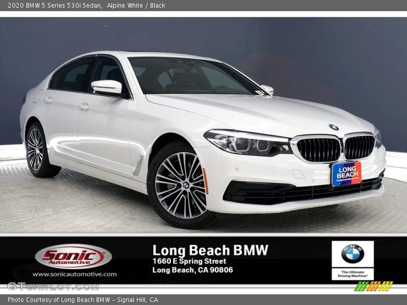 Alpine White / Black 2020 BMW 5 Series 530i Sedan