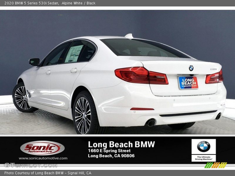Alpine White / Black 2020 BMW 5 Series 530i Sedan