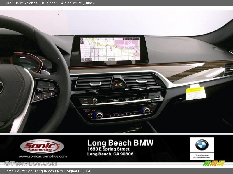 Alpine White / Black 2020 BMW 5 Series 530i Sedan