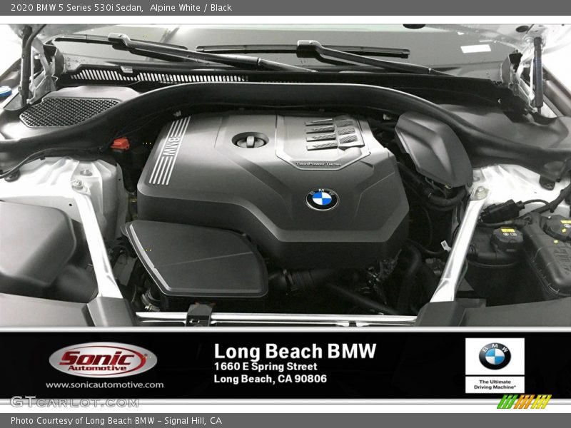 Alpine White / Black 2020 BMW 5 Series 530i Sedan