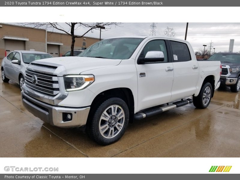 Super White / 1794 Edition Brown/Black 2020 Toyota Tundra 1794 Edition CrewMax 4x4