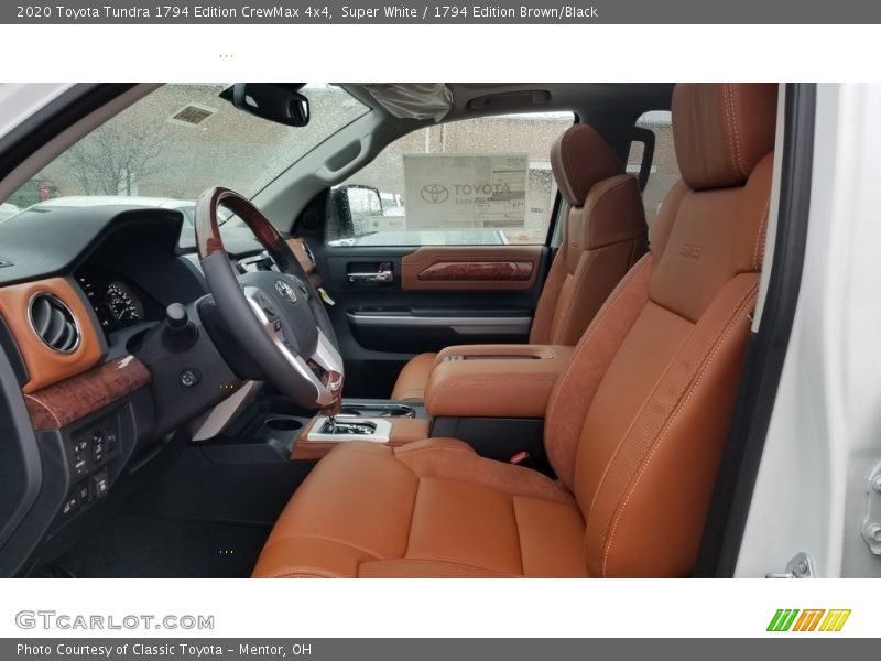 Super White / 1794 Edition Brown/Black 2020 Toyota Tundra 1794 Edition CrewMax 4x4