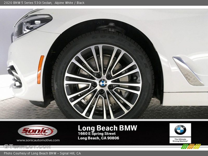 Alpine White / Black 2020 BMW 5 Series 530i Sedan