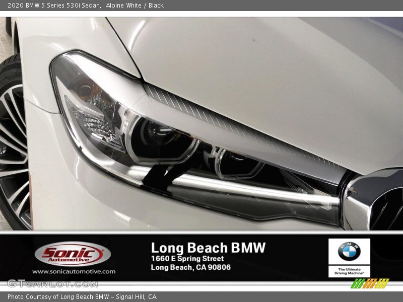 Alpine White / Black 2020 BMW 5 Series 530i Sedan