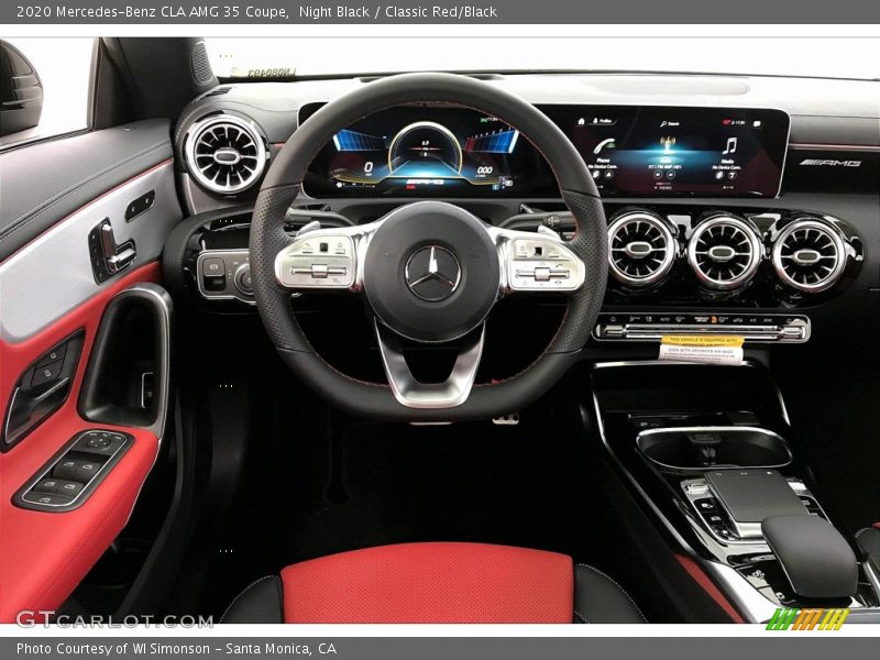 Night Black / Classic Red/Black 2020 Mercedes-Benz CLA AMG 35 Coupe