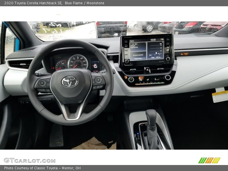 Blue Flame / Moonstone 2020 Toyota Corolla Hatchback SE