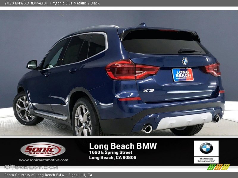 Phytonic Blue Metallic / Black 2020 BMW X3 sDrive30i