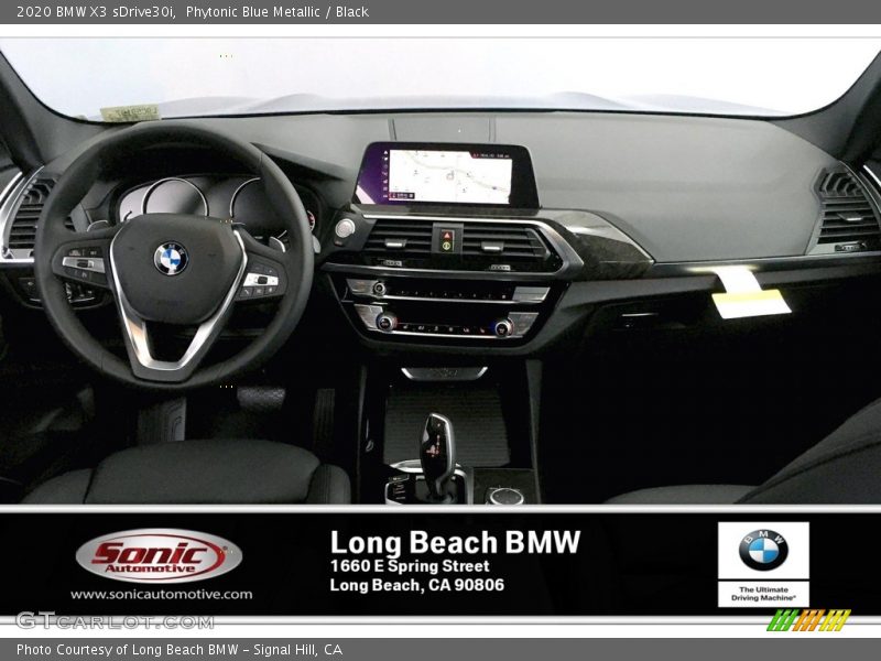 Phytonic Blue Metallic / Black 2020 BMW X3 sDrive30i