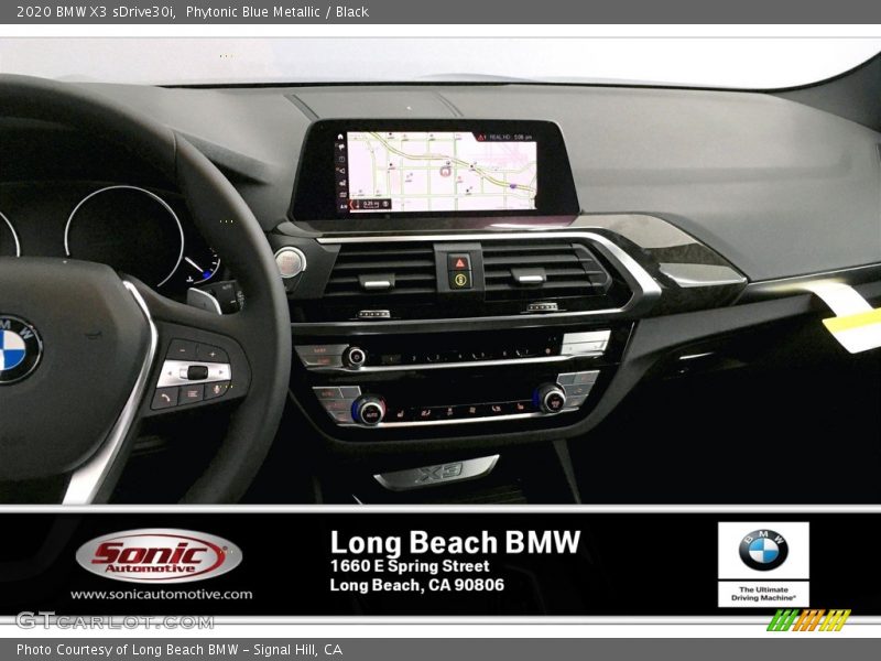 Phytonic Blue Metallic / Black 2020 BMW X3 sDrive30i