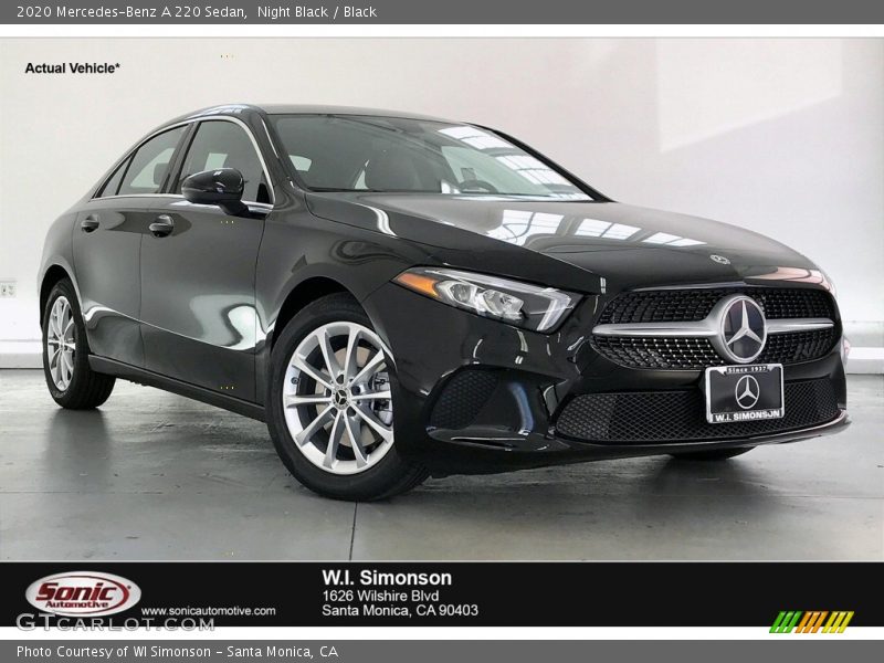 Night Black / Black 2020 Mercedes-Benz A 220 Sedan