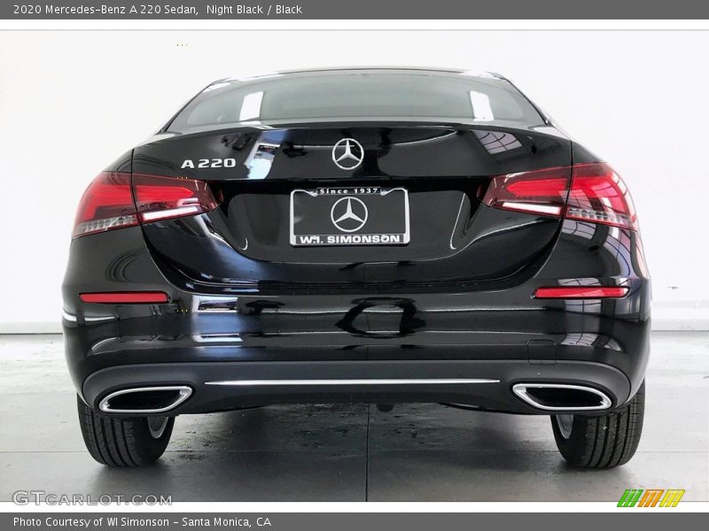 Night Black / Black 2020 Mercedes-Benz A 220 Sedan