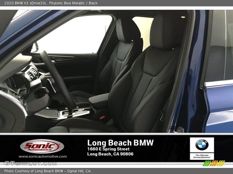 Phytonic Blue Metallic / Black 2020 BMW X3 sDrive30i