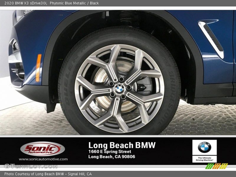 Phytonic Blue Metallic / Black 2020 BMW X3 sDrive30i